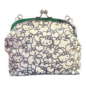 Hello Kitty Frame Clutch Bag with Apples Design